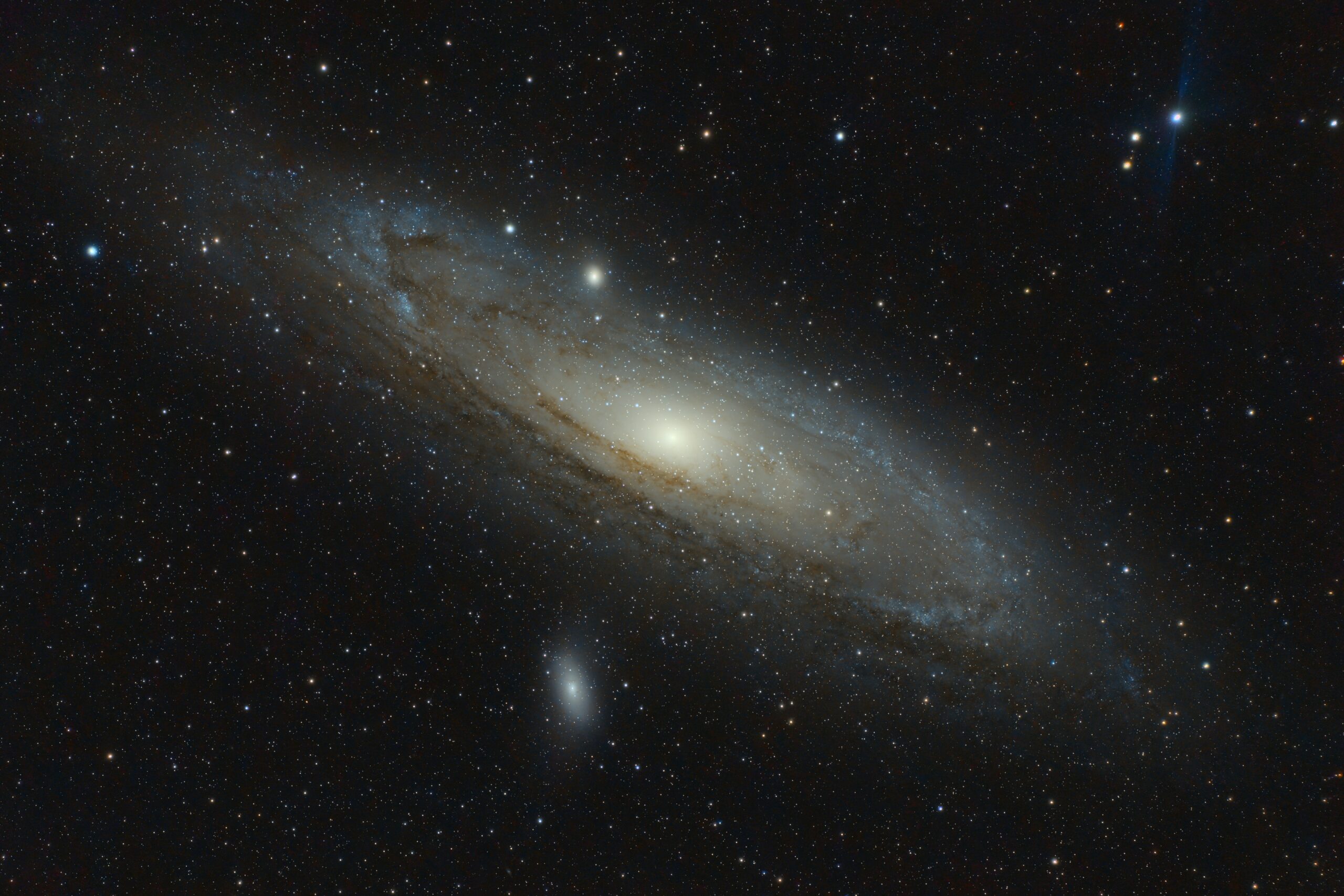 Andromeda Galaxy (M31) captured using a SkyWatcher 72ED telescope and a Nikon D5500 DSLR